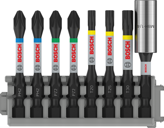 Zestaw Bosch PRO Impact z uchwytem na bity Standard, 8 szt.