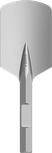 Dłuto łopatkowe Bosch PRO HEX 28-4C z ostrzem o długości 135 mm.
