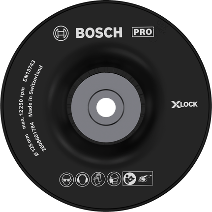 Tarcza oporowa Bosch PRO twarda 125 mm do szlifierek X-LOCK.