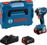 Zestaw wkrętarek udarowych Bosch GDR 18V-215 z walizką i akumulatorem.