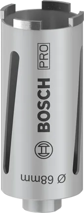 Wiertło wiertnicze Bosch PRO Core Cutter do wiercenia na sucho, 68 mm, z 4 segmentami.