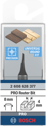 Frez prosty Bosch PRO 4×8 mm.