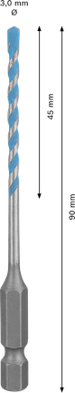 Wiertło wielofunkcyjne Bosch EXPERT HEX-9 3 mm.