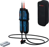 Próbnik napięcia Bosch GVT 1000 z walizką i bateriami.