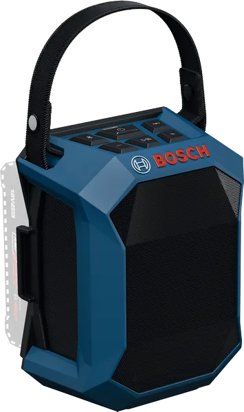 Głośnik Bluetooth Bosch GPB 18V-1 C z uchwytem.