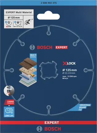 Tarcza tnąca z węglików spiekanych Bosch EXPERT Multi Material 125×22,23 mm.