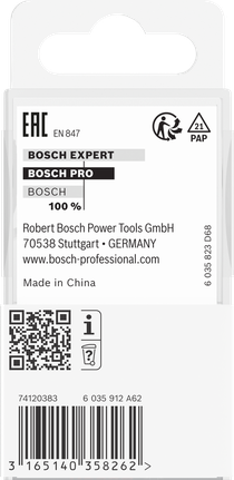 Opakowanie frezu Bosch PRO Router Bit Cove R12 z trzonkiem 8 mm.
