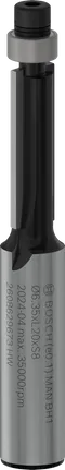 Frez dolny Bosch PRO Flush Trim z łożyskiem dolnym 6,35 x 20 mm.