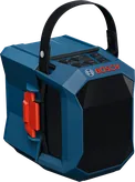 Radio budowlane Bosch GPB 18V-1 z uchwytem do przenoszenia.