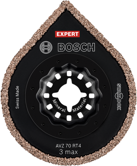 Płyta fugowa Bosch EXPERT AVZ 70 RT4, krawędź z węglika spiekanego.