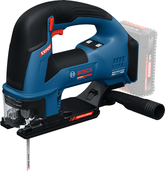 Wyrzynarka Bosch EXST18V-155B z precyzyjną kontrolą.