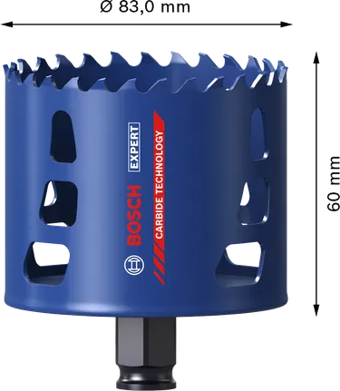Otwornica z węglików spiekanych Bosch EXPERT Multi Material 83 mm.