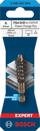 Wiertło prowadzące Bosch 6 mm EXPERT Power Change Plus.