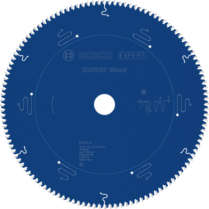 Tarcza piły tarczowej Bosch EXPERT Wood, 254 mm, 120 zębów.