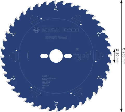 Tarcza piły tarczowej Bosch EXPERT Wood 250 mm T40.