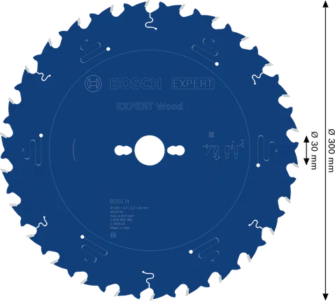 Tarcza piły tarczowej Bosch EXPERT Wood 300 mm T26.