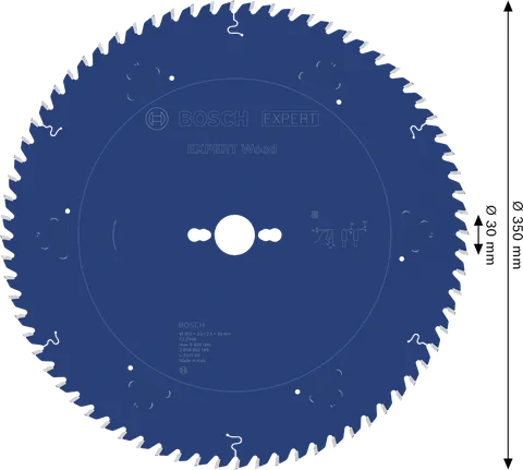 Tarcza piły tarczowej Bosch EXPERT Wood, 350 mm, 72 zęby.