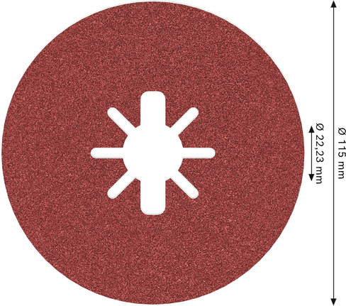 Krążek fibrowy Bosch PRO R780 X-Lock 115 mm G120.