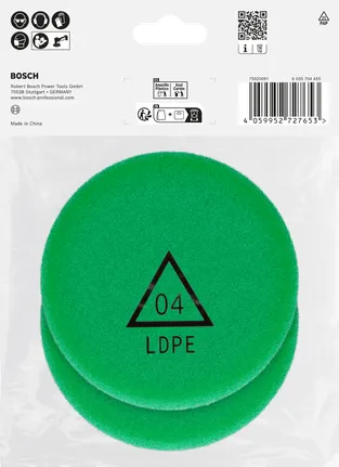 Gąbka polerska Bosch 77 mm, cięcie 2 szt.