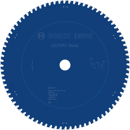 Tarcza piły tarczowej Bosch EXPERT Steel o średnicy 305 mm.