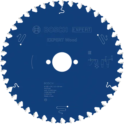 Tarcza piły tarczowej Bosch EXPERT Wood o średnicy 190 mm.