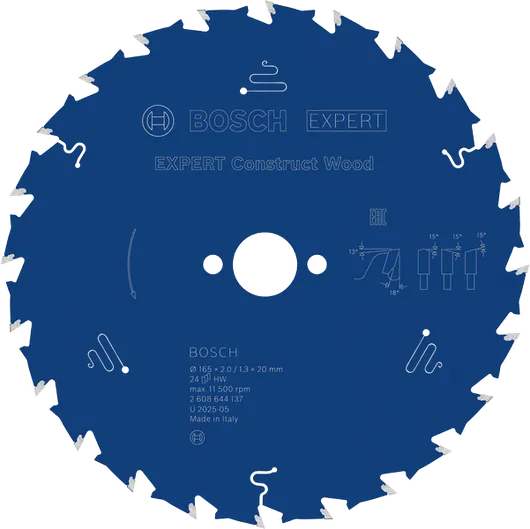Tarcza piły tarczowej Bosch EXPERT Construct Wood, 24 zęby.
