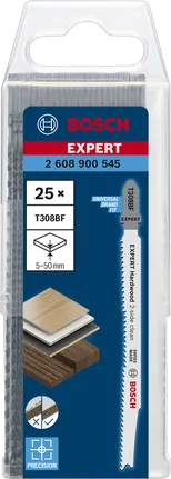 Zestaw brzeszczotów do wyrzynarki Bosch EXPERT Hardwood 2-side clean T308BF.