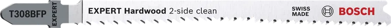 Brzeszczot do wyrzynarki Bosch EXPERT Hardwood, dwustronnie czyszczący T308BFP.