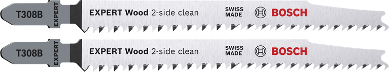 Brzeszczoty do wyrzynarki Bosch EXPERT Wood 2-side clean T308B, opakowanie 2 szt.