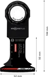 Brzeszczot z węglika spiekanego do cięcia wgłębnego Bosch EXPERT PAII 52 APIT MultiMax.