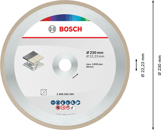 Tarcza ceramiczna Bosch do cięcia płytek 230 mm.