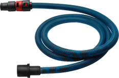 Mangueira antiestática Bosch com encaixe de baioneta e adaptador.