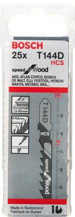 Lâminas de serra tico-tico Bosch T144D 25x.
