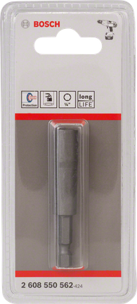 Suporte para bits com encaixe hexagonal Bosch para bits de chave de fendas de 1/4 de polegada.