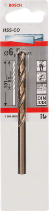 Broca para metal Bosch HSS-Co de 6,5 mm