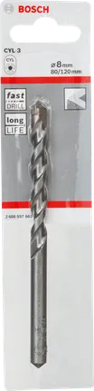Broca para betão Bosch CYL-3 de 8 mm.