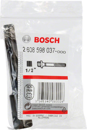 Adaptador Bosch SDS-plus de 1/2 polegada para martelos rotativos.
