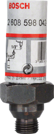 Adaptador Bosch para fresas de núcleo diamantado de 1/2″ a 1-1/4″.