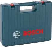 Mala de ferramentas em plástico Bosch com pega segura.
