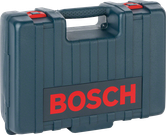 Mala de plástico Bosch K com pega, com 720 mm de largura.