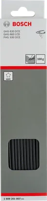 Vareta de soldar plástica Bosch de 4 mm em HDPE, embalagem de 100 g.