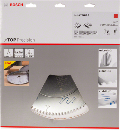 Lâmina de serra circular Bosch Top Precision Best for Wood.