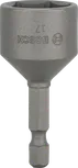 Casquilho para porcas Bosch de 17 mm com haste sextavada de 1/4 de polegada.