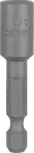 Casquilho para porcas Bosch com haste sextavada de 1/4 de polegada e 50 mm de comprimento.