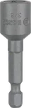 Tomada para porcas Bosch de 3/8 de polegada com haste sextavada de 1/4 de polegada.