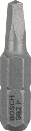 Ponta de chave de fendas Bosch Extra Dura R2 com encaixe hexagonal de 25 mm.