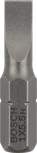 Ponta de chave de fendas Bosch Extra Dura S1.0x5.5 para encaixe hexagonal.