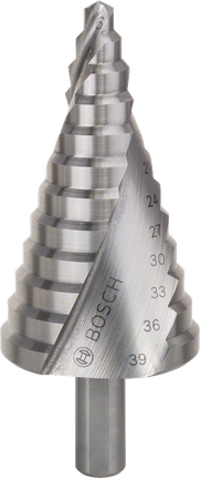 Broca escalonada Bosch HSS de 6 a 39 mm para metal.