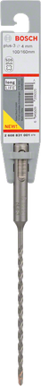 Broca de impacto Bosch SDS plus-3, 4 mm x 160 mm.