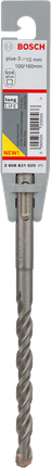 Broca de impacto Bosch SDS plus-3 de 10 mm para betão.
